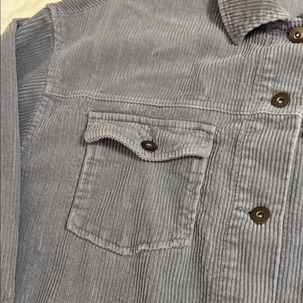 Zara Gray CORDUROY SHIRT LIKE Jacket: BEAUTIFUL EXCELLENT CONDITION - Picture 5 of 9